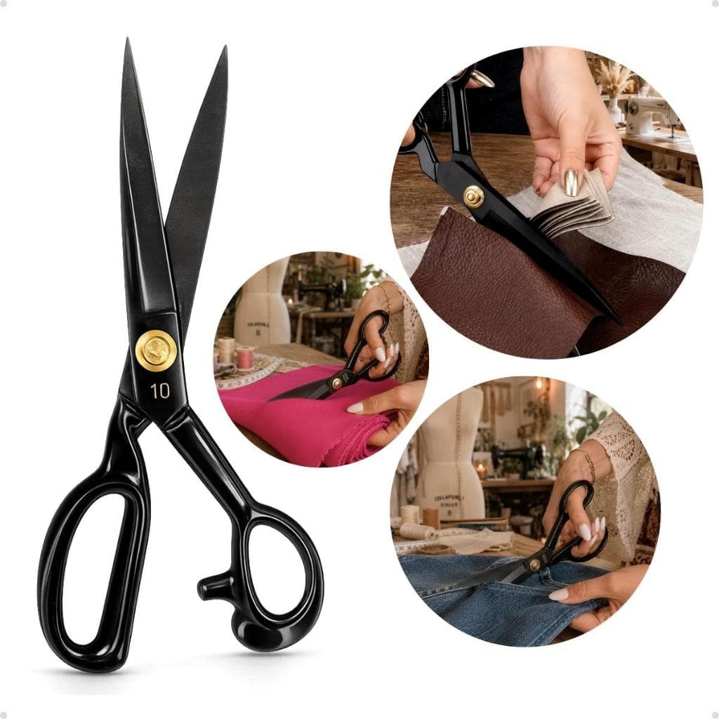 Tesoura Profissional Alfaiate 10 Polegadas 25,4 Cm Costura Para Corte de Tecidos