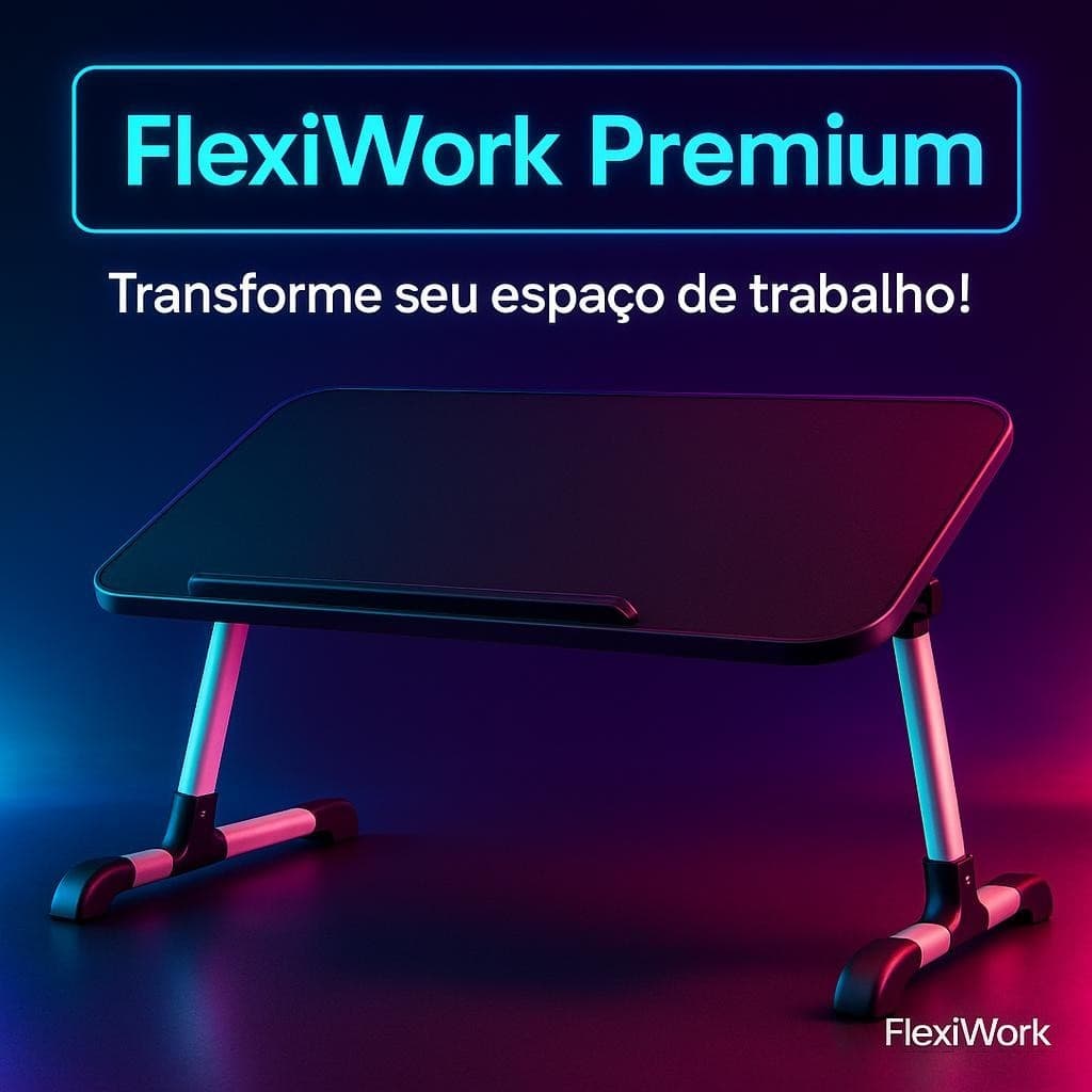 Mesa Dobrável Portátil Ajustável Organizador para Notebook