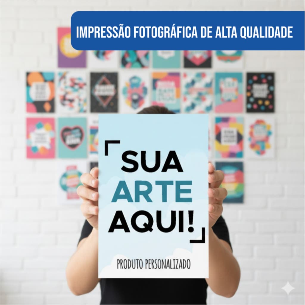 Placas Decorativas 27x18 PERSONALIZADO - Decoração de Parede - SUA ARTE