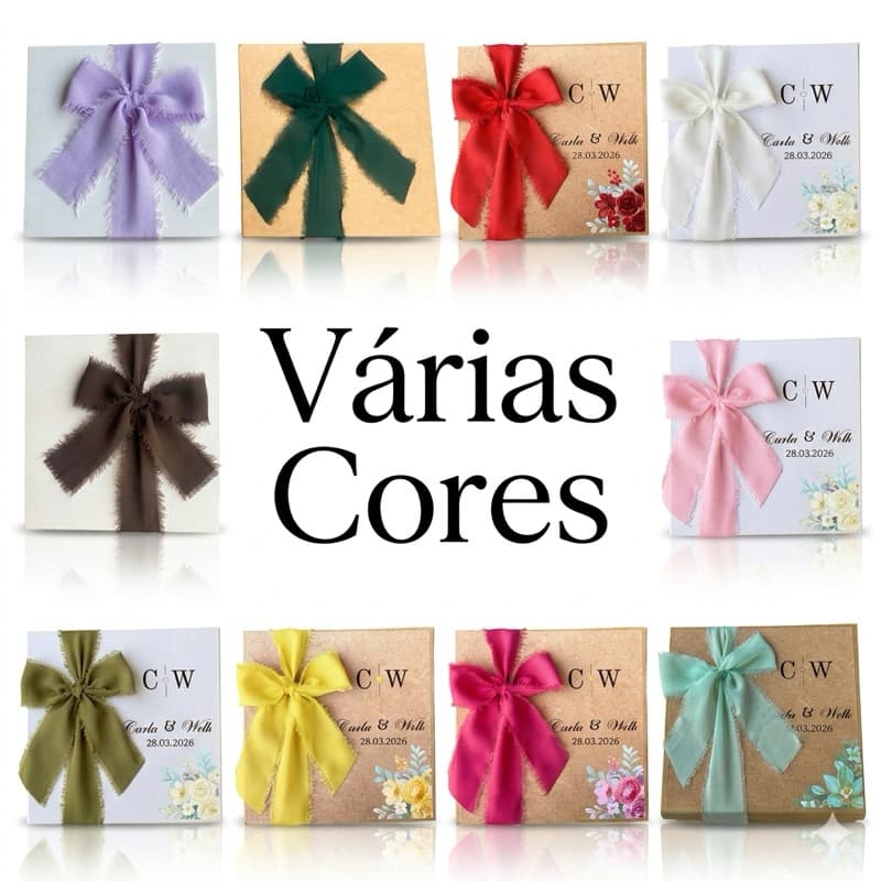 Fita Chiffon Artesanal Rústica Desfiada para casamentos, caixas padrinhos, festas