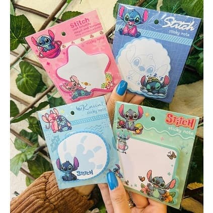 Bloco de Nota Stitch Decorado Colorida Papelaria Fofa Material Escolar Lilo e Stitch