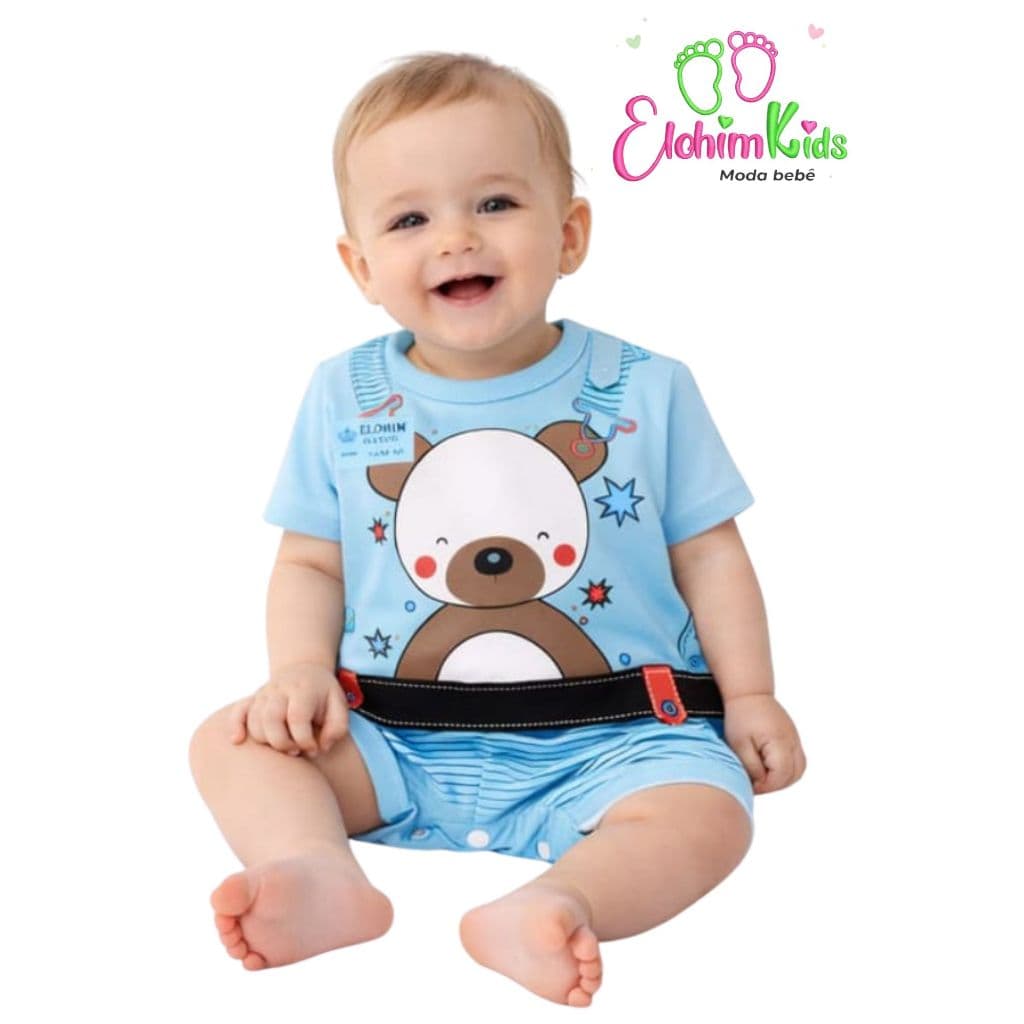 ELOHIM KIDS MACACÃO BEBE MASCULINO JUQUINHA