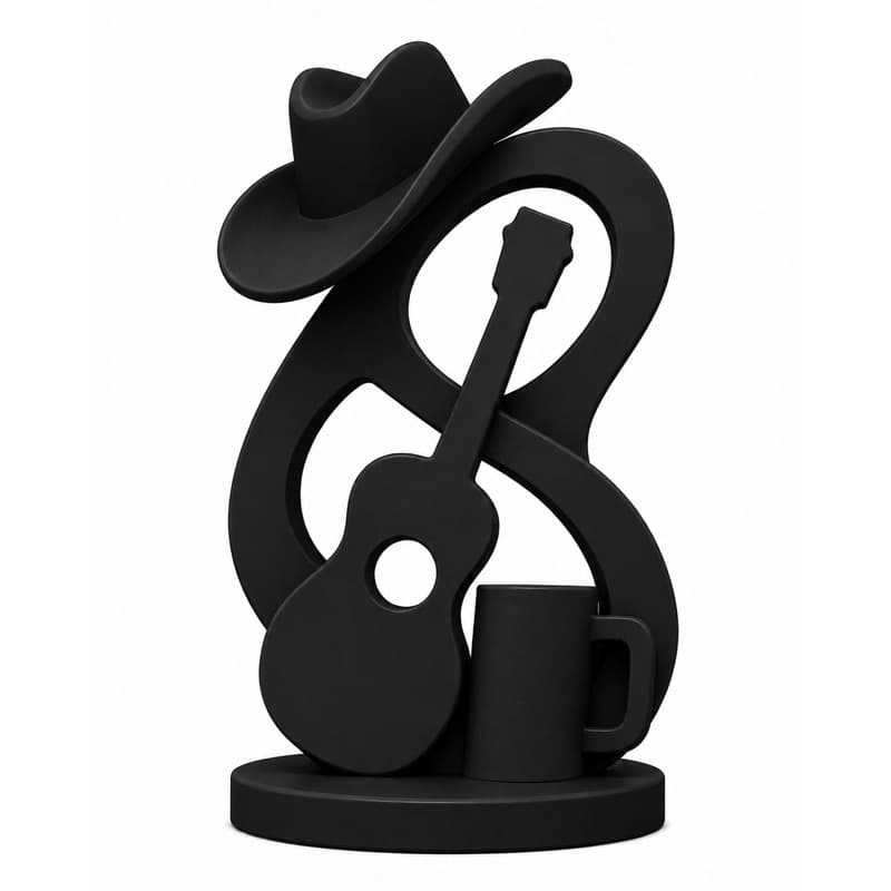 🤠🎸🍺 Escultura Sertaneja Abstrata Mais que Decoração, um Estilo de Vida