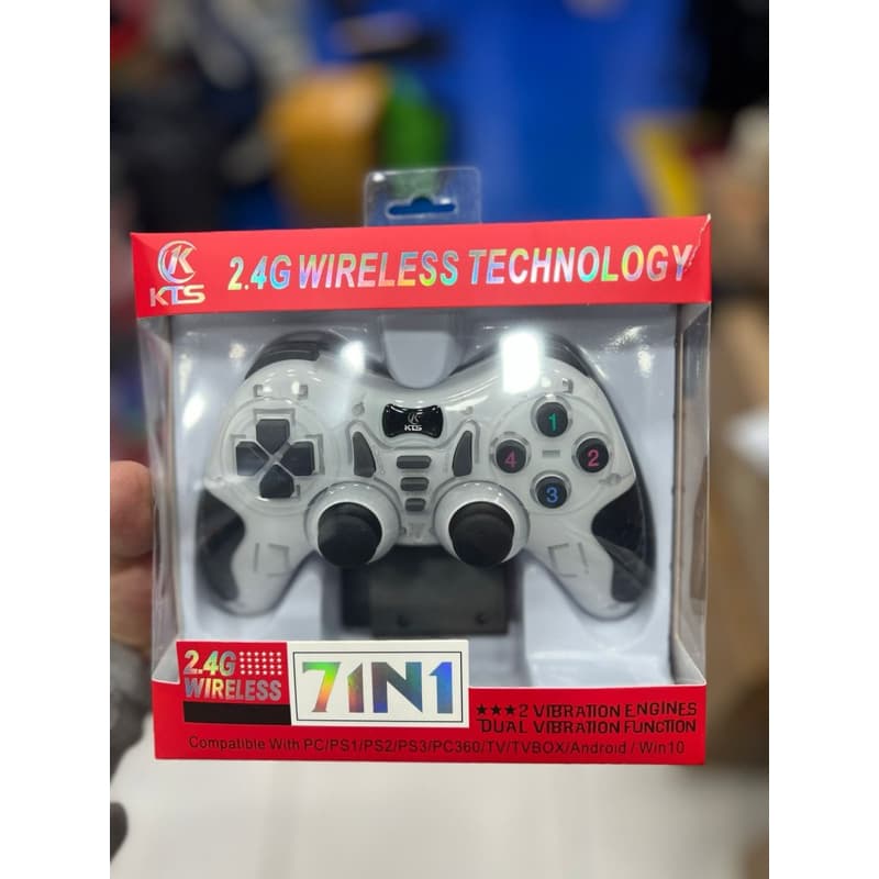 Controle sem fio para PC, Ps3, ps2 Celular Android, Tablete e Box Tv. Smart Tv 6 Em1 Vermelho