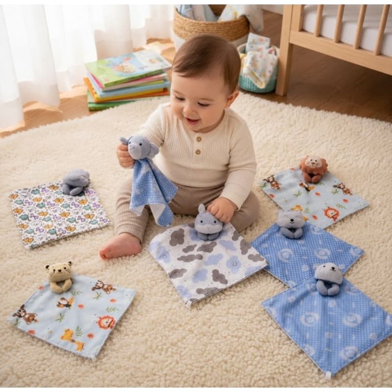 Naninha Bebe Kit 4 Unidades 100% Algodão Premium Menino Menina Unissex