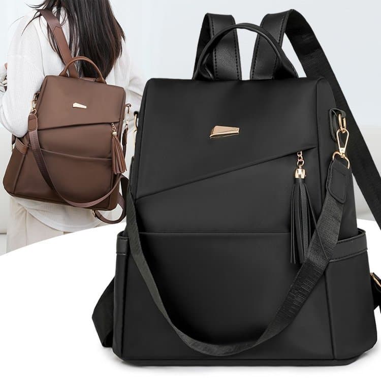 Mochila Feminina Oxford Impermeável Grande Capacidade Casual Escolar Viagem Trabalho Bolsa Costas Fashion