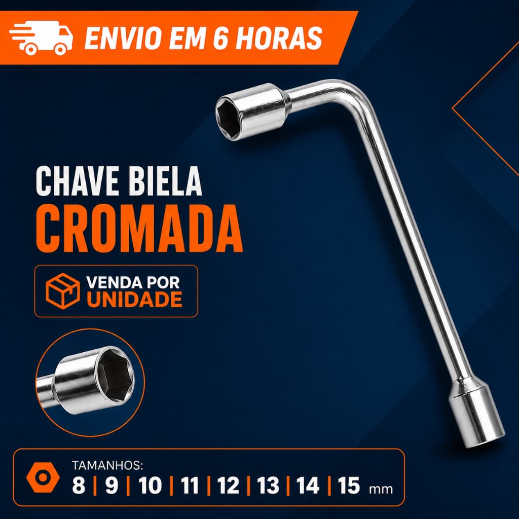 Chave Biela Tipo L Aco Carbono 8mm/9mm/10mm/11mm/12mm/13mm/14mm/15mm Ferramenta Mecanica