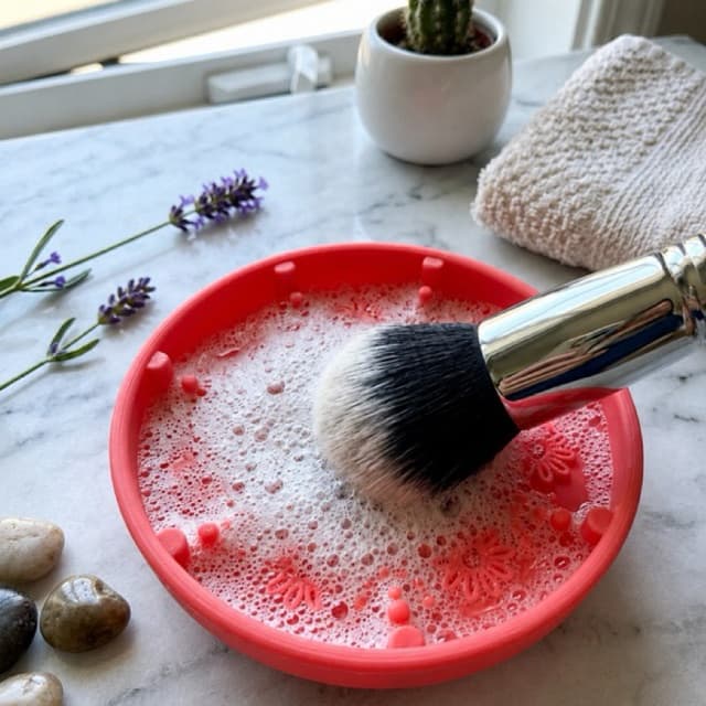 Tapete de Limpeza para Pincéis de Maquiagem – Higiene Profissional em Casa