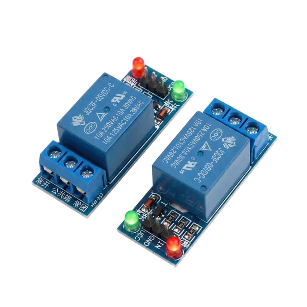 1/2x Modulo Rele 5V 10A 1 Canal Led Indicador Pra Arduino ESP32, ESP8266, Mega,Automação Residencial Projeto Eletrônicos