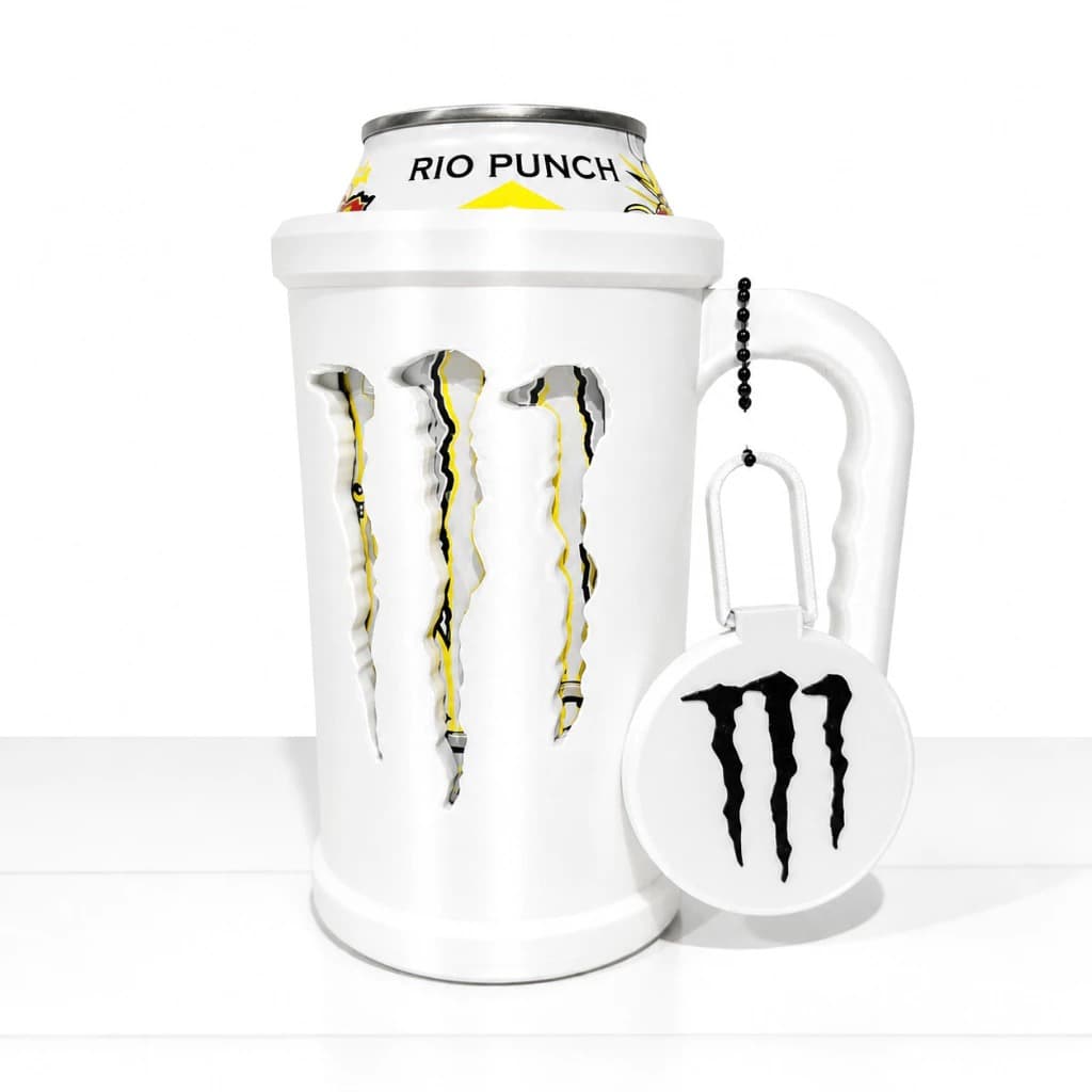 Porta Lata Monster Energy 473 Ml Branca