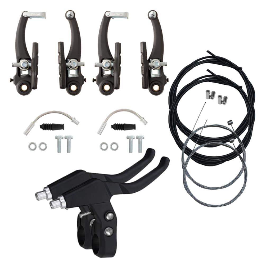 Kit Freio V brake Paco Completo Manete + Conduite + Terminal e Cabos