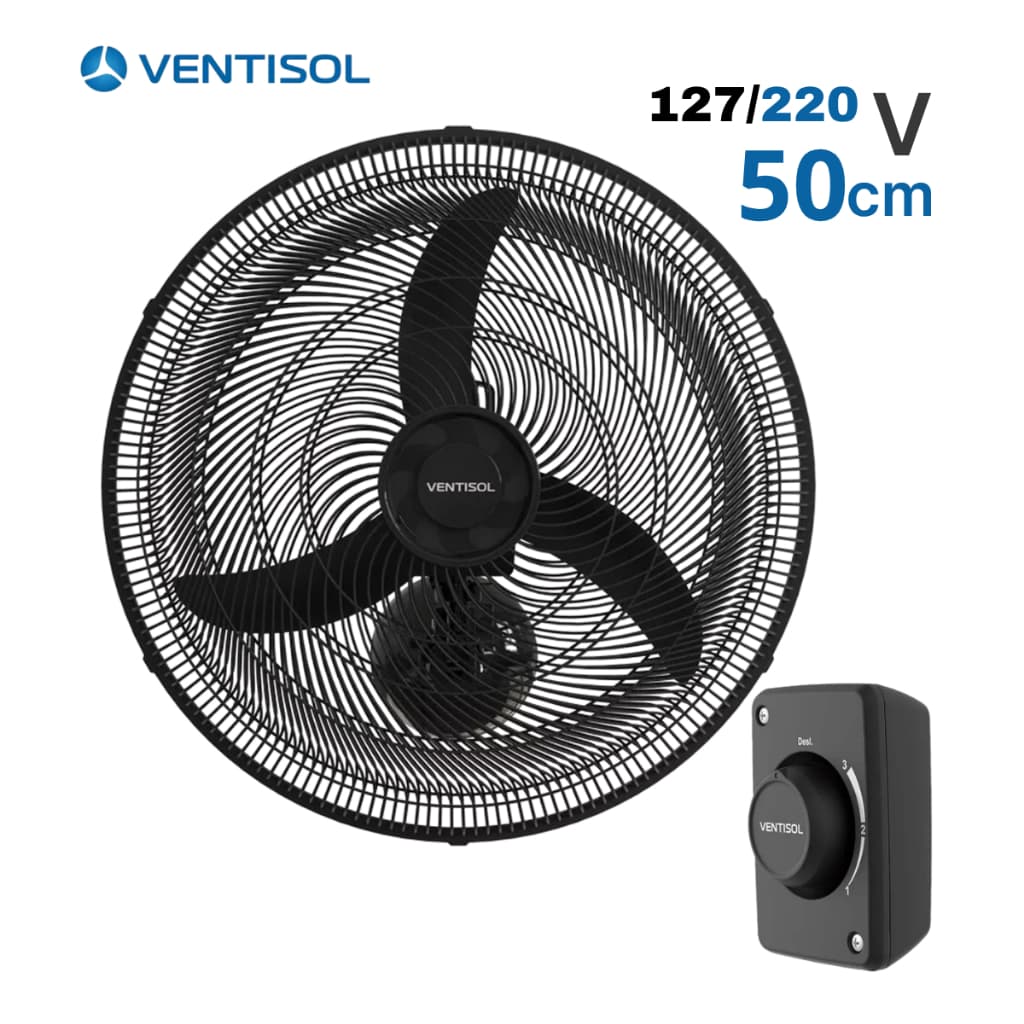 Ventilador De Parede 50cm 127V Ventisol new