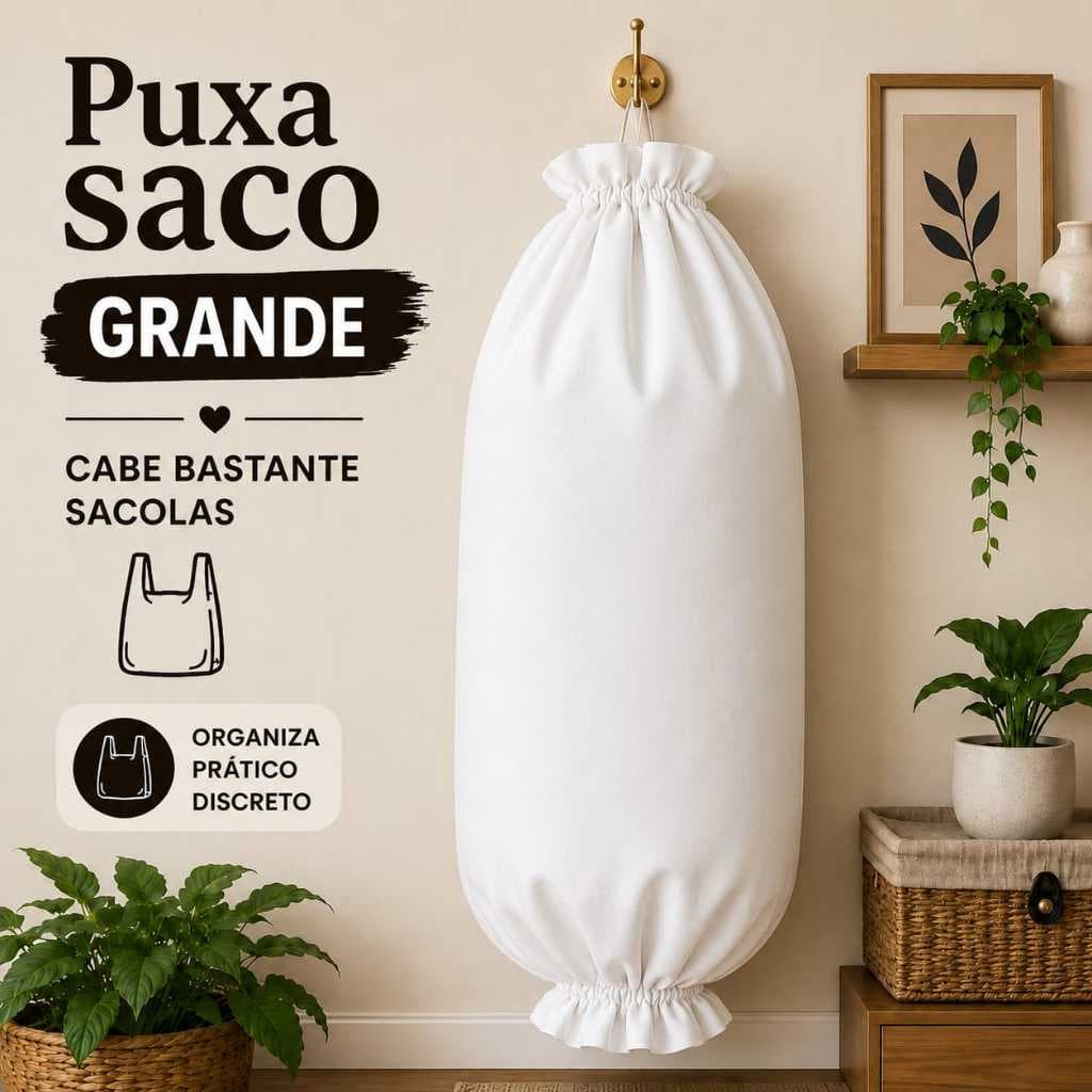 Puxa Saco GRANDE Dispenser de Sacolinhas Plásticas verde
