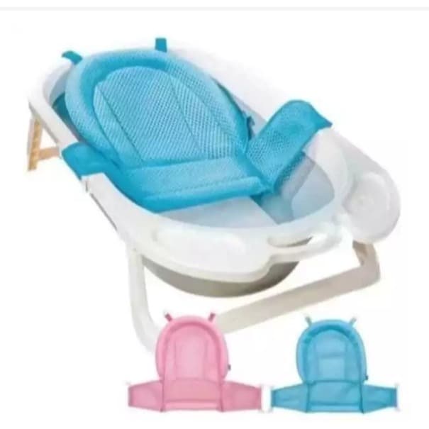 Rede de Proteção Infantil Bebê para Banheira Rosa Azul