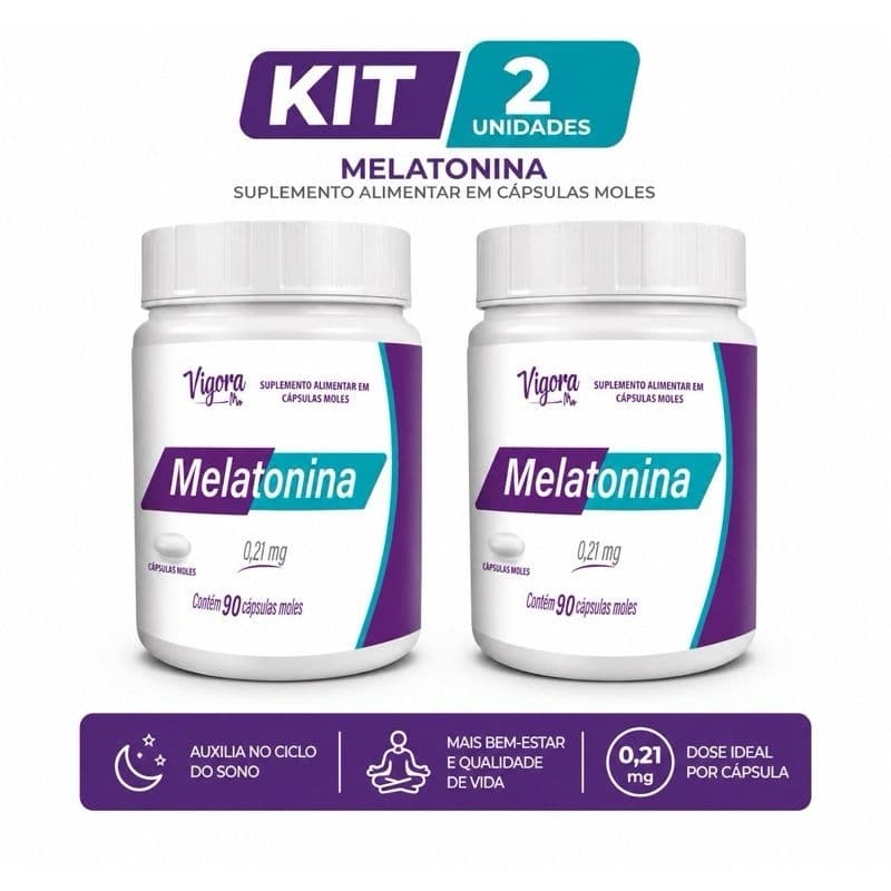 VIGORA PLUS MELATONINA 0,21 MG 90 CAPSULAS
