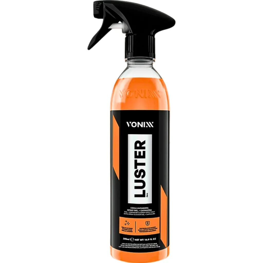 Luster Cera carnaúba Líquida Spray Vonixx Automotiva 500ml