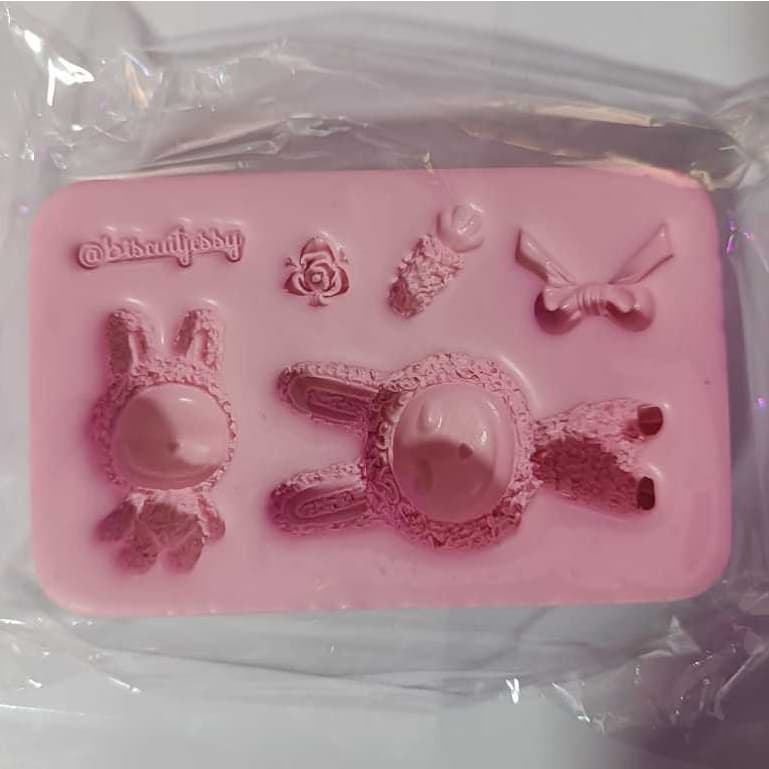 Molde de Silicone para Biscuit - Labubu - Jessy