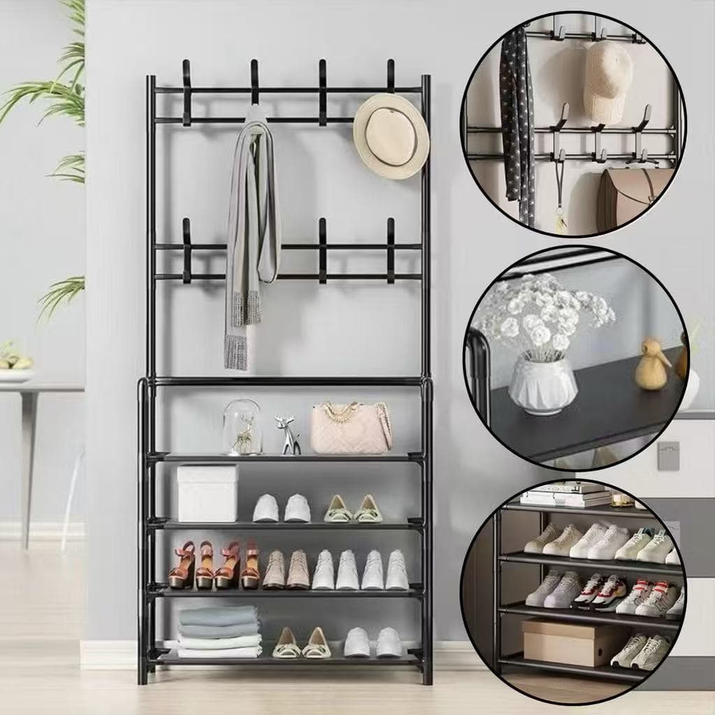 Arara Sapateira Organizadora cabideiro suporte Multiuso Sapato Tenis Roupa Closet Quarto Armários