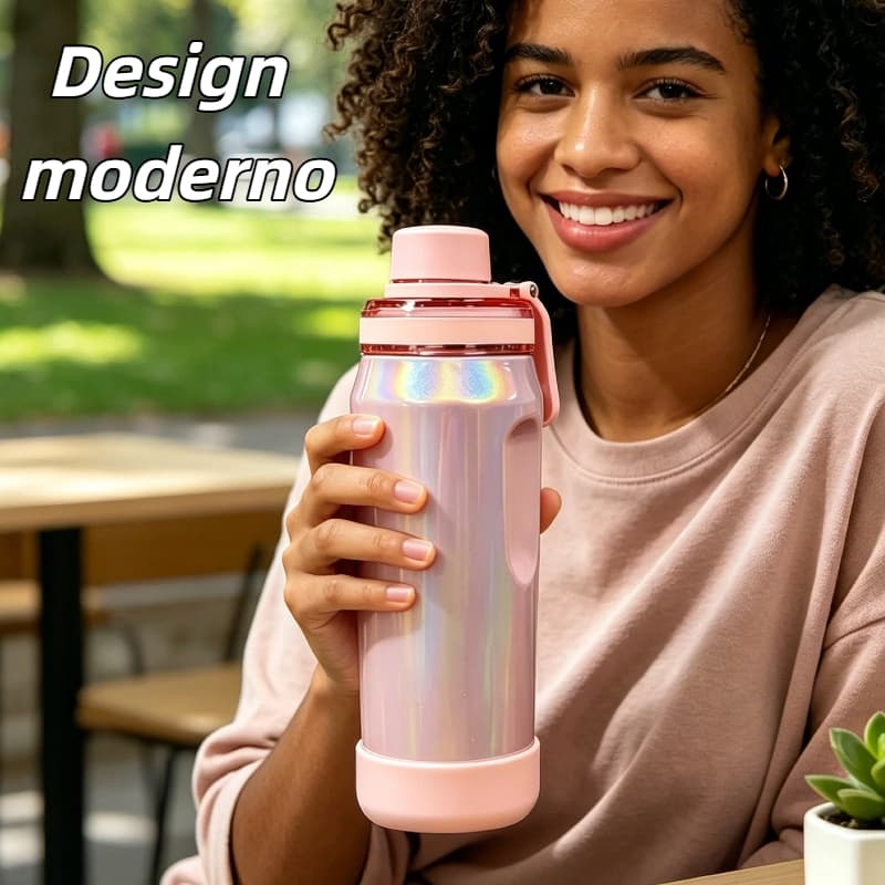 garrafa térmica excelente capacidade de retenção de calor garrafa esportiva 650 ml e 850 ml grande capacidade estiloso