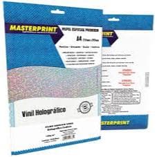 Vinil Holográfico Adesivo A4 para Jato de Tinta confete C/10
