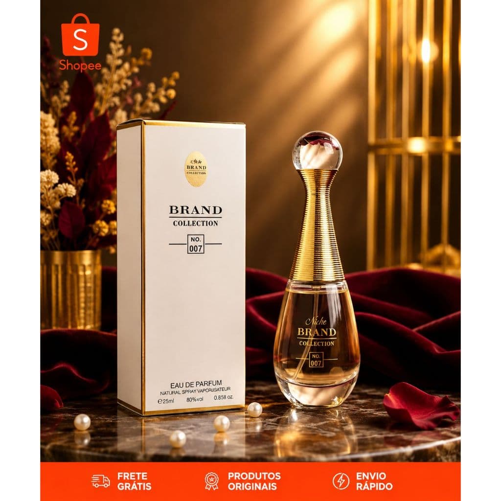 Perfume Feminino Brand Collection miniatura para o dia a dia mulheres Presente cheiroso Sofisticado