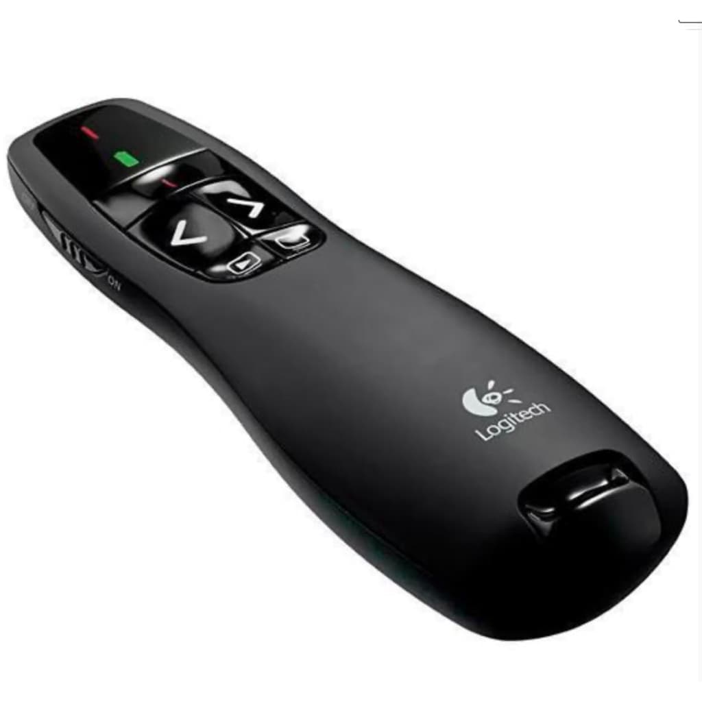 Controle Remoto Sem Fio R400 - Plug and Play, Longa Distância, Design Compacto