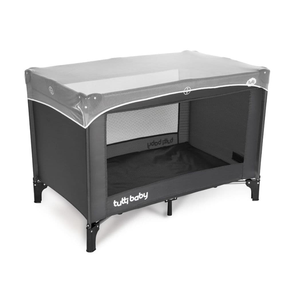 Berço Portátil Cercadinho Mosqueteiro Easy Cinza Tutti Baby