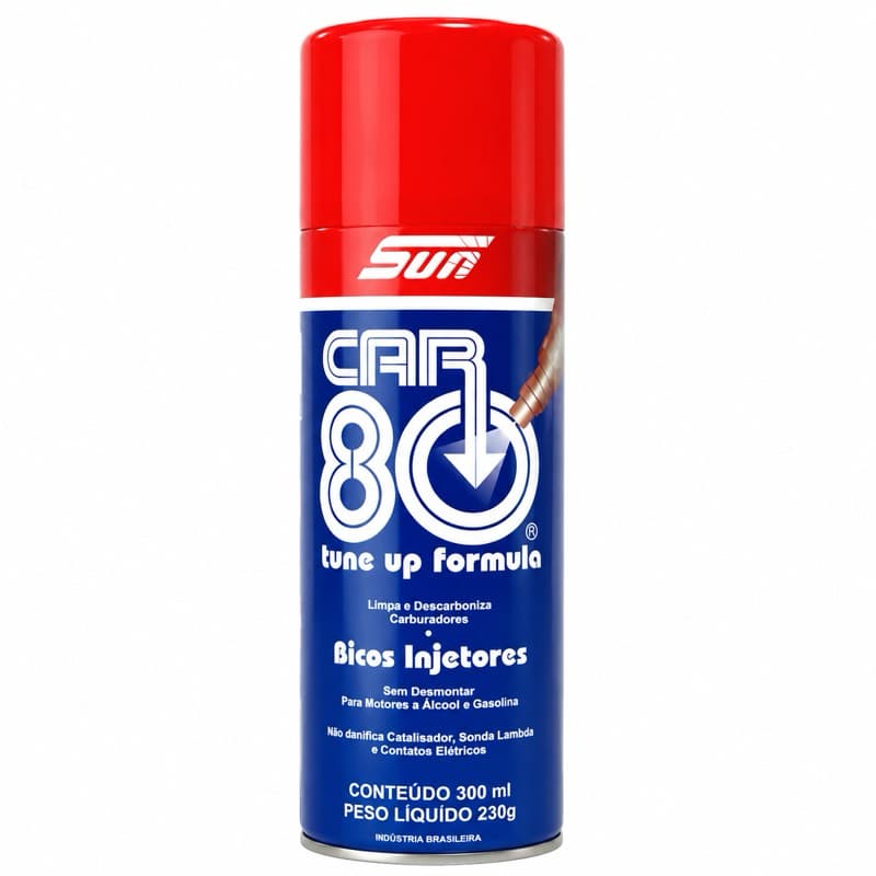 Descarbonizante Car 80 Spray 300ml Original - Limpa TBI Corpo Borboleta Bicos Injetores Rápido