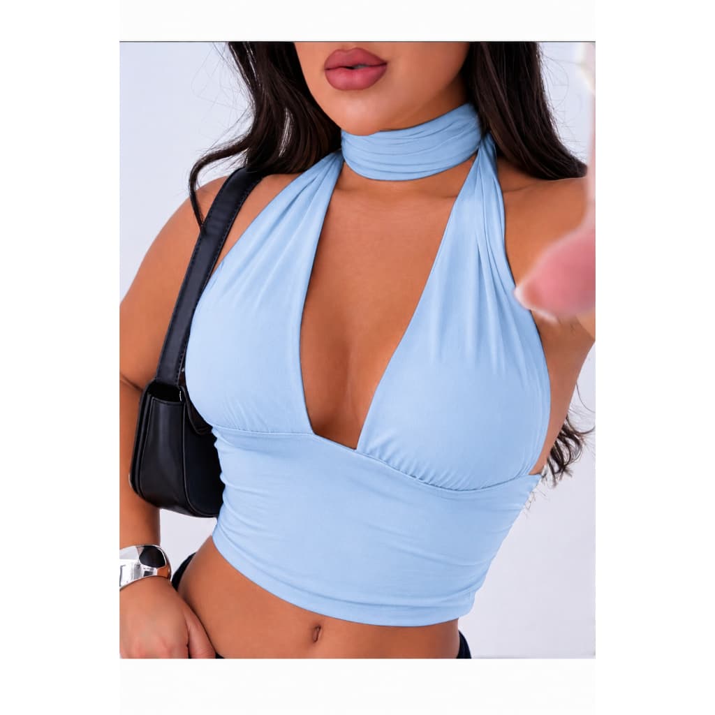 Cropped Frente Única Feminino Amarração Multi Formas Modelador