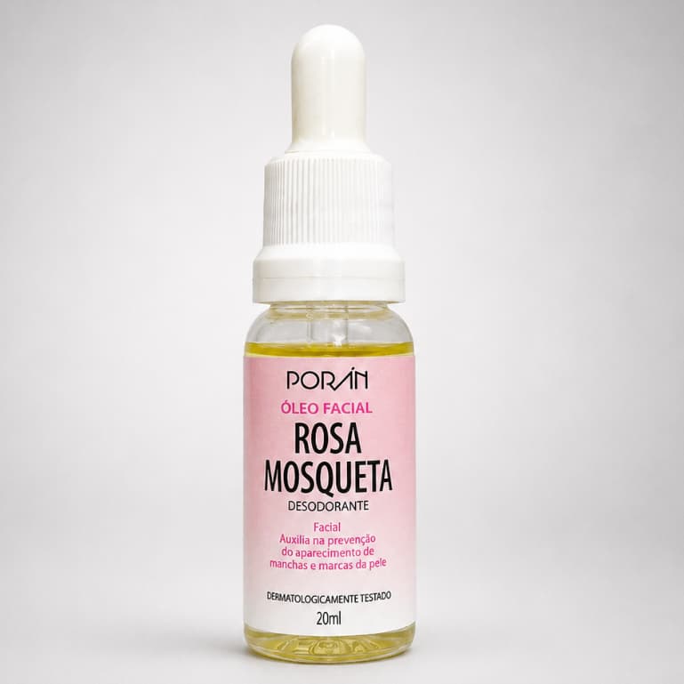 Óleo Facial Rosa Mosqueta Porán Desodorante Facial Hidratação e Regeneração da Pele