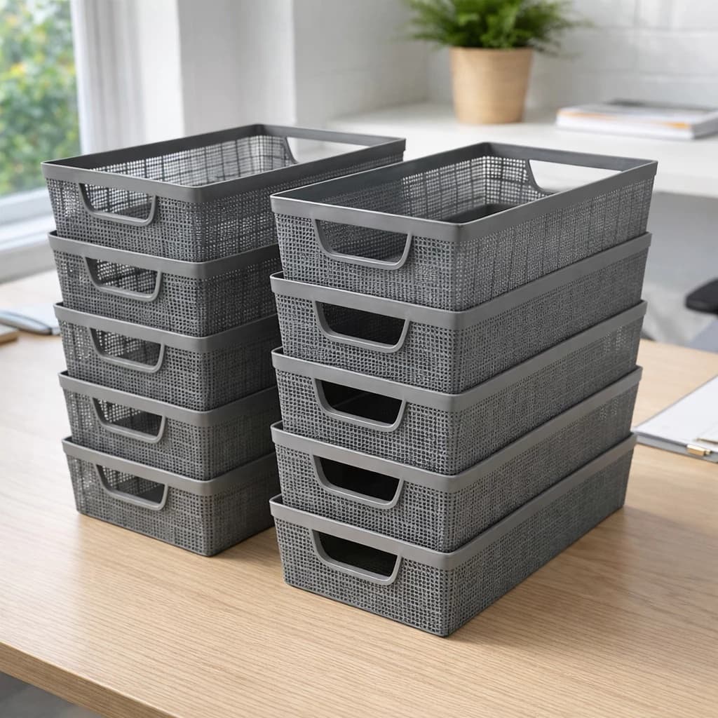 Kit 10 Cestos Organizadores 2 Litros  Multiuso Cozinha Armário Gaveta Banheiro Jaguar