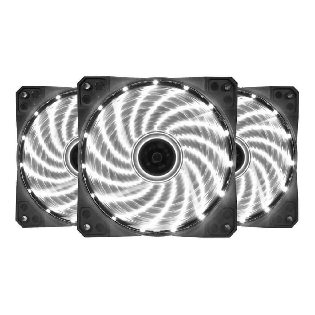 COOLER FAN LED BRANCO BF-23W MOLEX 120MM LED CASE FAN