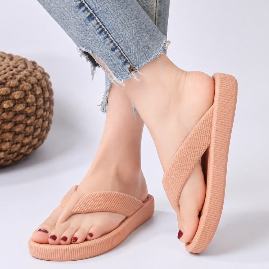 Chinelo Feminino De Dedo Slide Ortopédico Casual Leve e Macio Sandália Rasteirinha - Promoção !