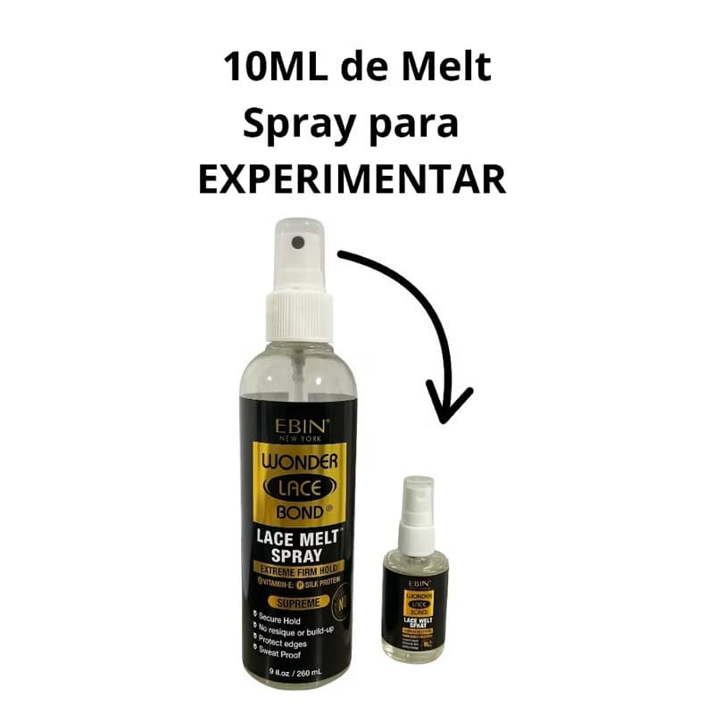 Melt Spray Peruca Renda Ebin Lace Bond Supreme – 10ml Para Experimentar