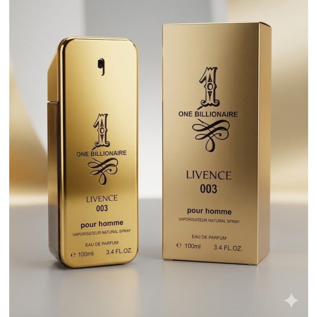 Perfume Masculino  One Biliionare Luxo Gold Livence 003 100ml Fixação Forte