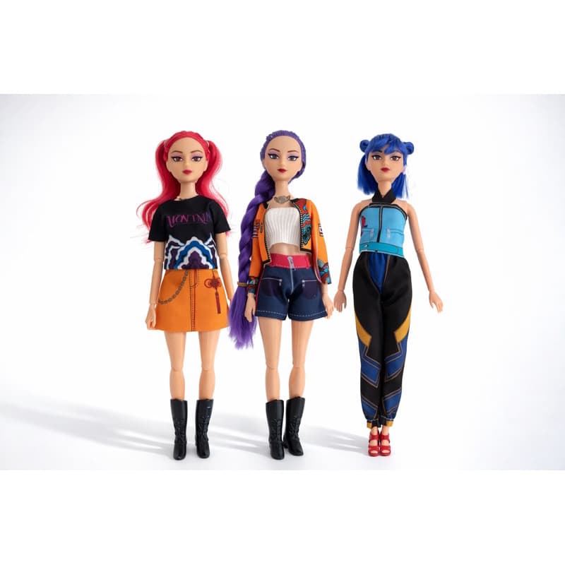 Boneca K-Pop Musical Articulada 30Cm Guerreiras Do K-Pop Mira Rumi Zoe