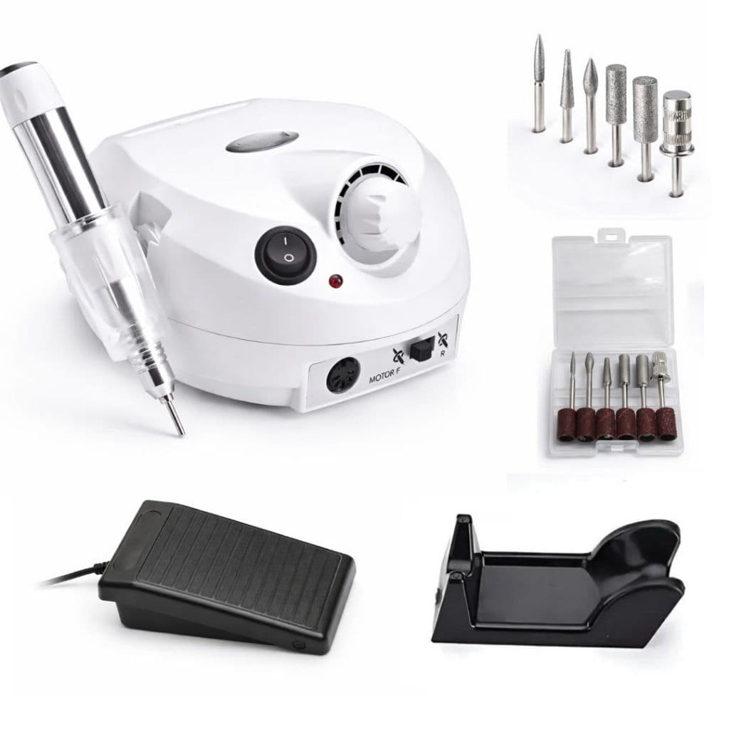 Lixadeira Motor Porquinho Nail Drill Profissional para Unha Gel Bivolt