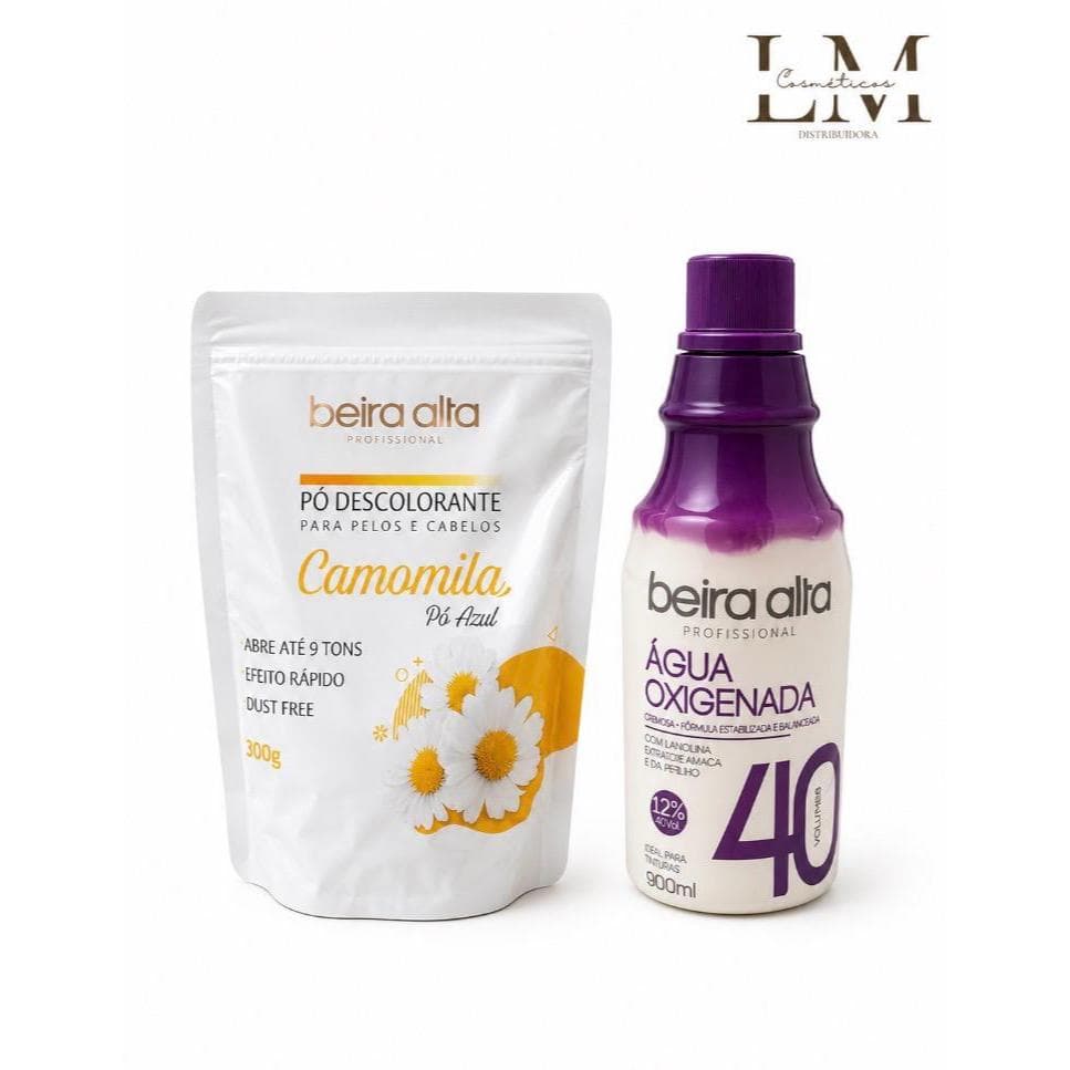 Kit Descoloração Beira Alta Pó descolorante 300g + OX DE 900ml 40vl