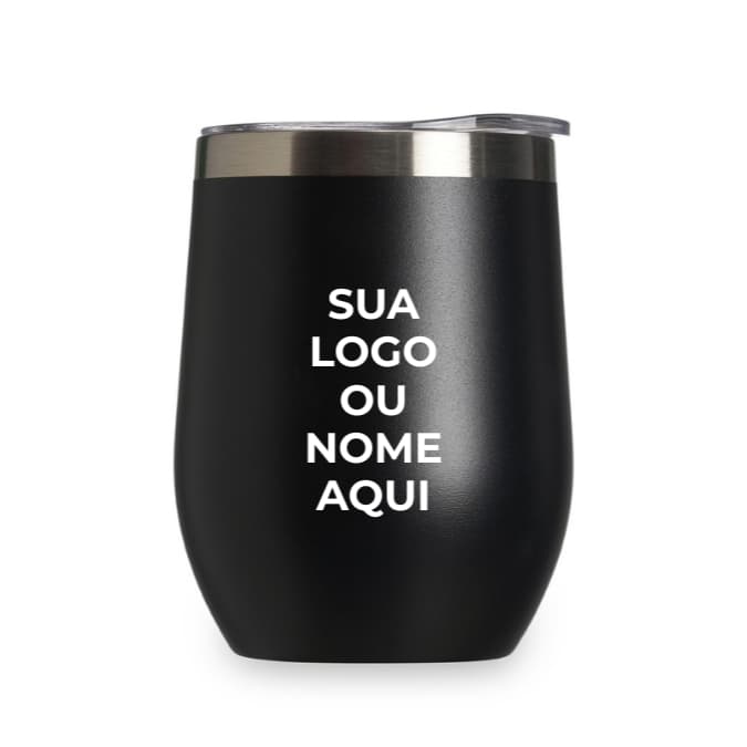 Copo Cuia Personalizado 350ml Térmico Com Tampa Acrílico e Bocal Cuia térmico Mini Cup