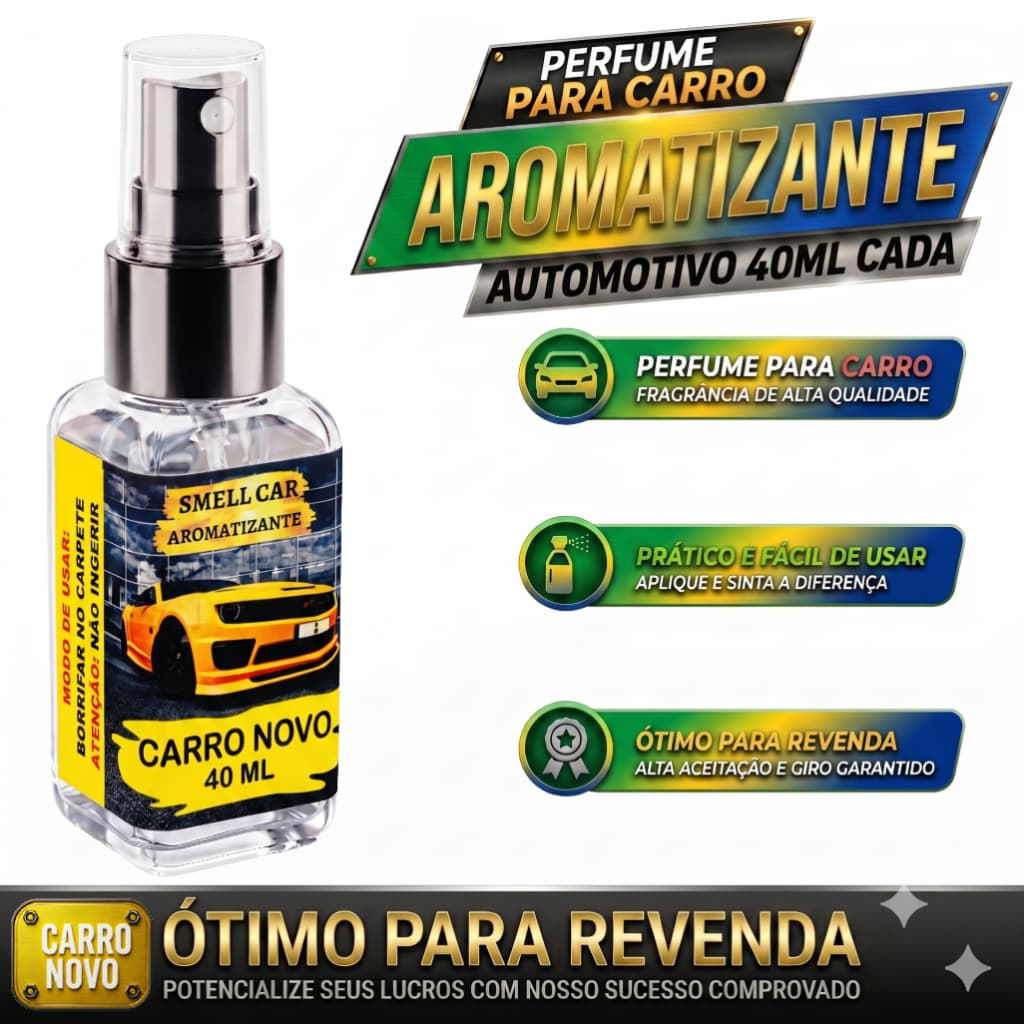 Cheirinho de Carro Novo 40ML Spray Body Splash Automotivo Perfume Para Carro Longa Duração