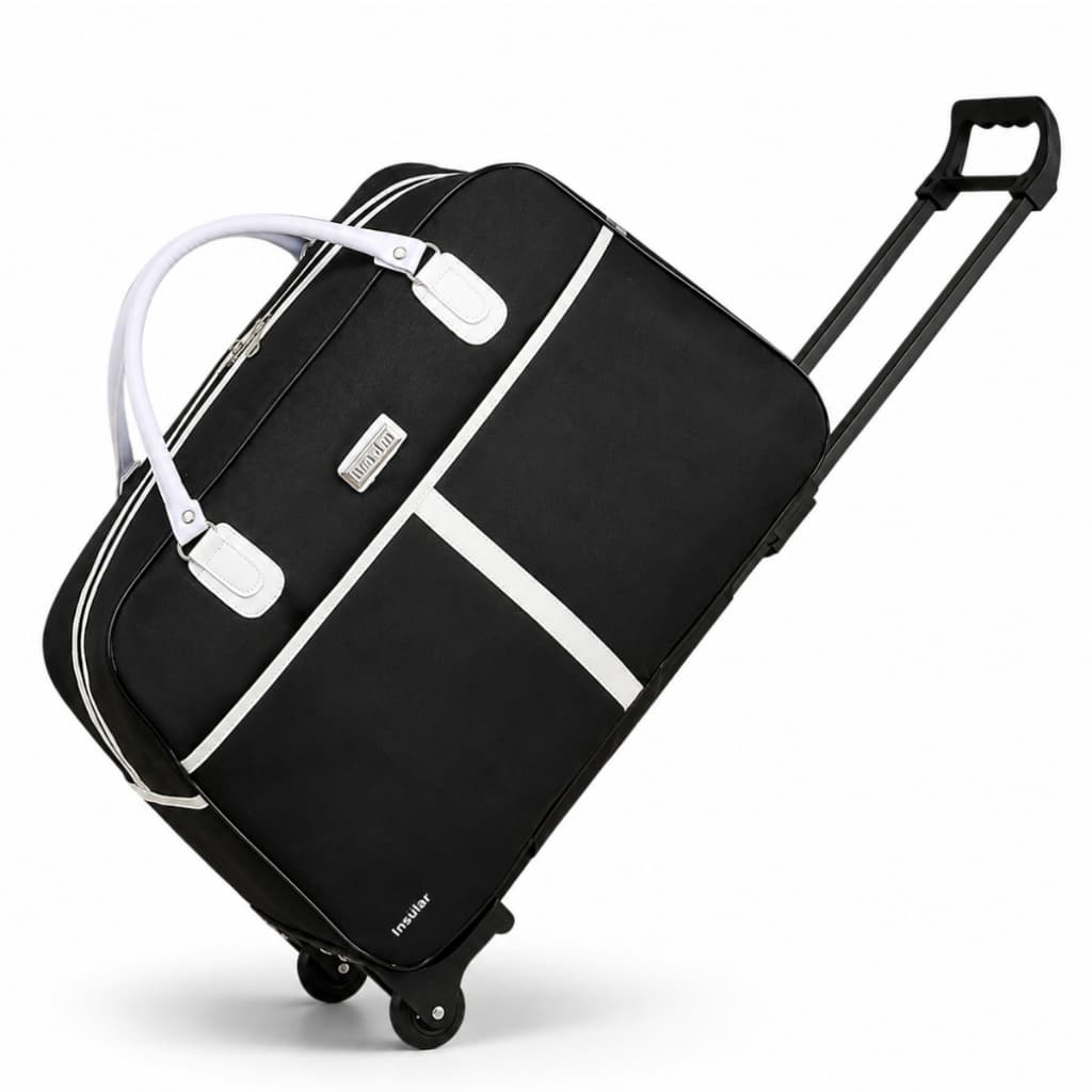 Bolsa de Mão Mala de Rodinhas de Bordo Viagem Avião Padrão Anac Reforçada Elegante Zíper Duplo