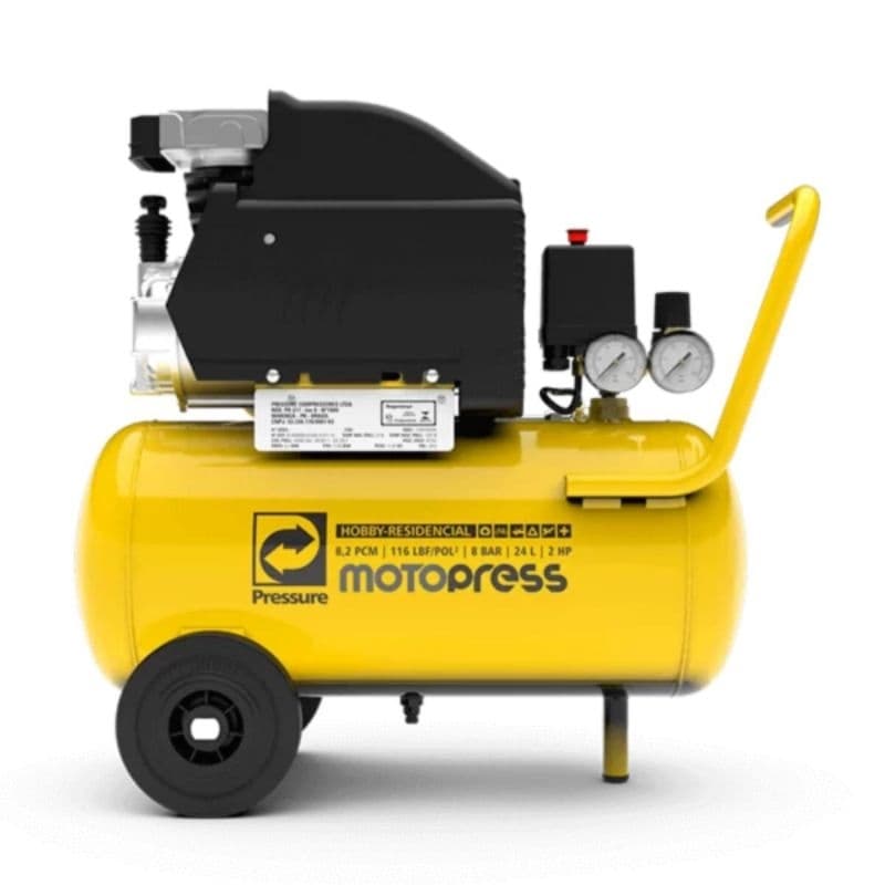 Compressor De Ar Elétrico Portátil MOTOPRESS 24l 2,5hp Voltagem 127v