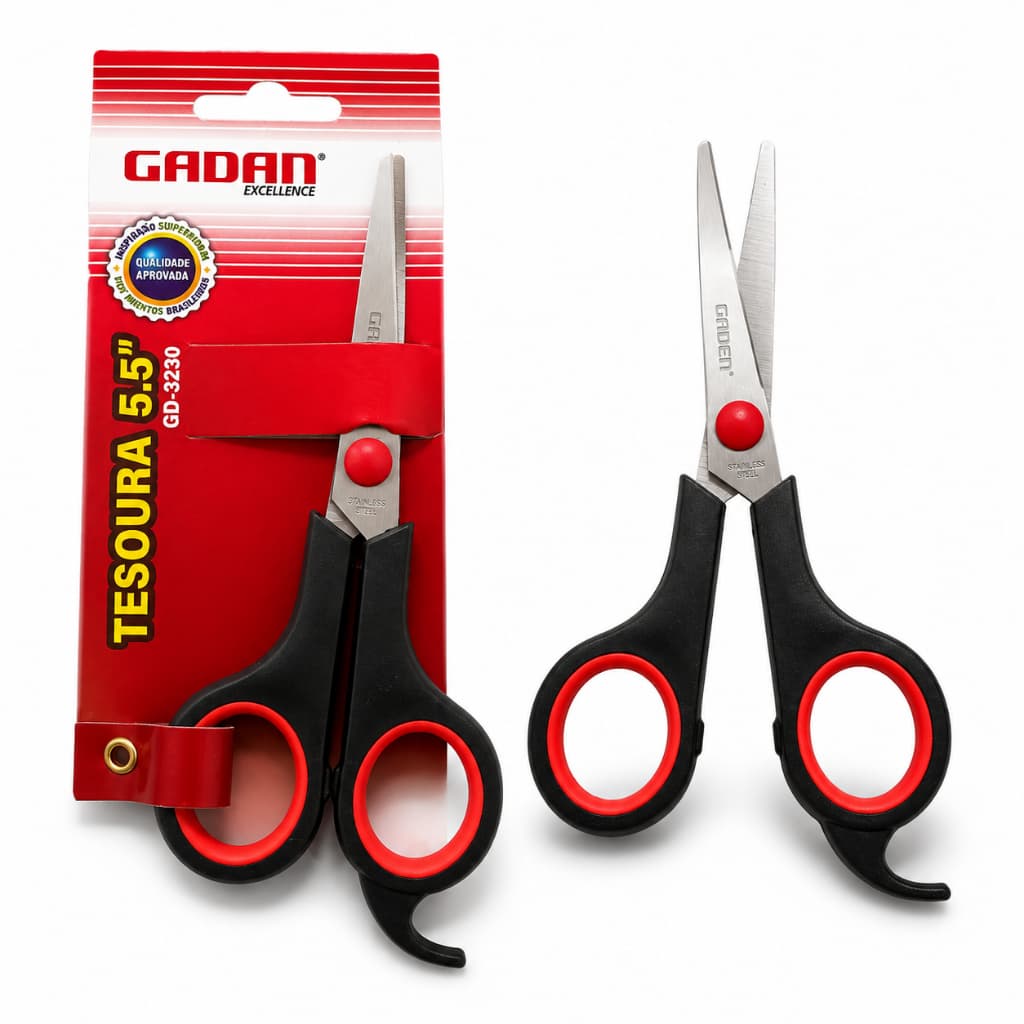 Tesoura De Aço Inox Multiuso Ideal Para Casa Escritório Costura Escola