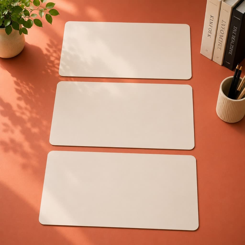 Kit Desk Pad Completo Mouse Pad Grande Antiderrapante para Mesa Mouse Pad Premium Base para Notebook