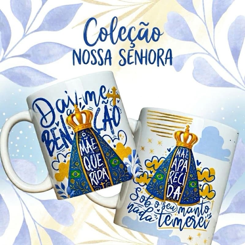 Caneca Católica Nossa Senhora Aparecida 325ml