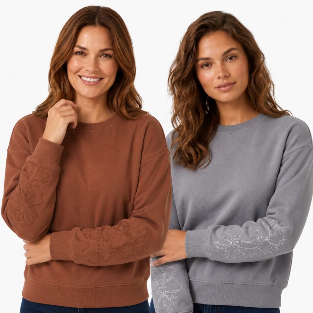 Casaco Manga Longa Moletom Feminino Adulto Inverno
