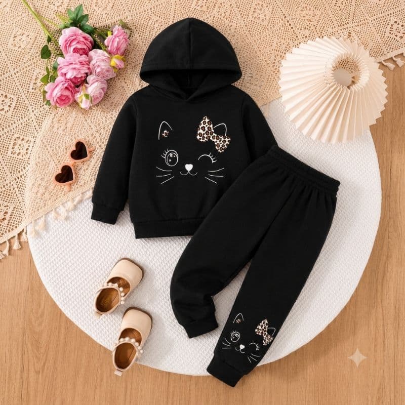 Conjunto Infantil Algodão Flanelado Inverno Macio e Confortável