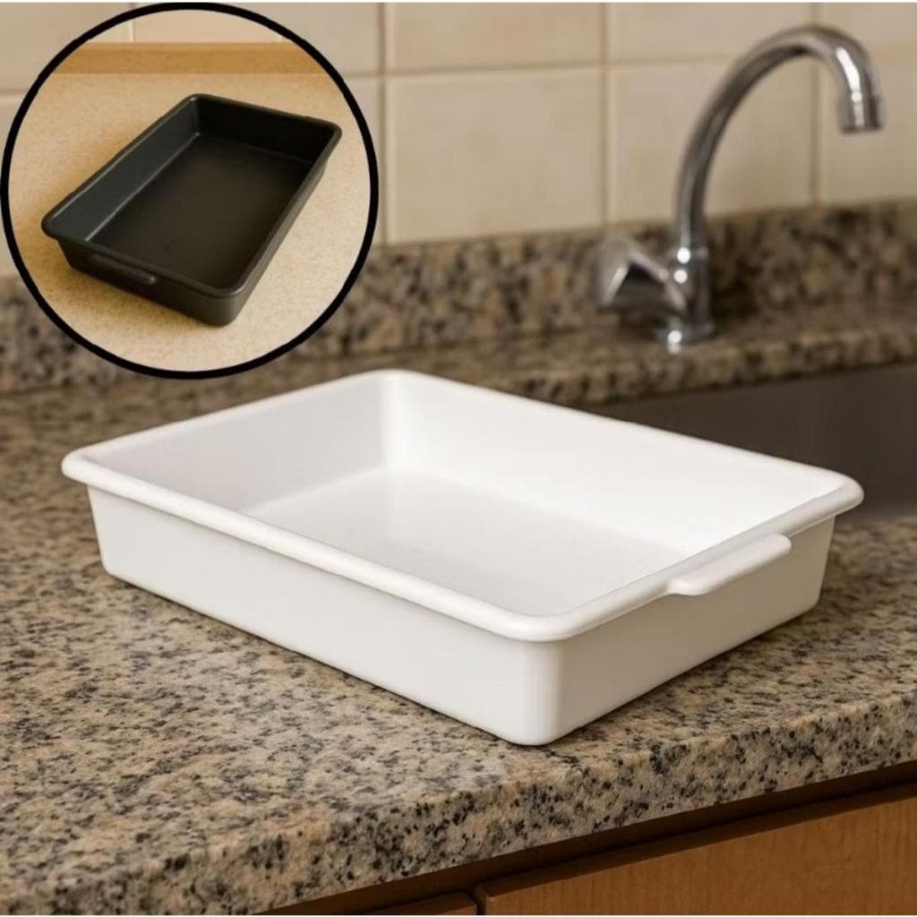 Kit Bandejas + Topa Tudo 10 unidades Branca 4L Atacado Alimento Açougue Restaurante Salgado Cozinha