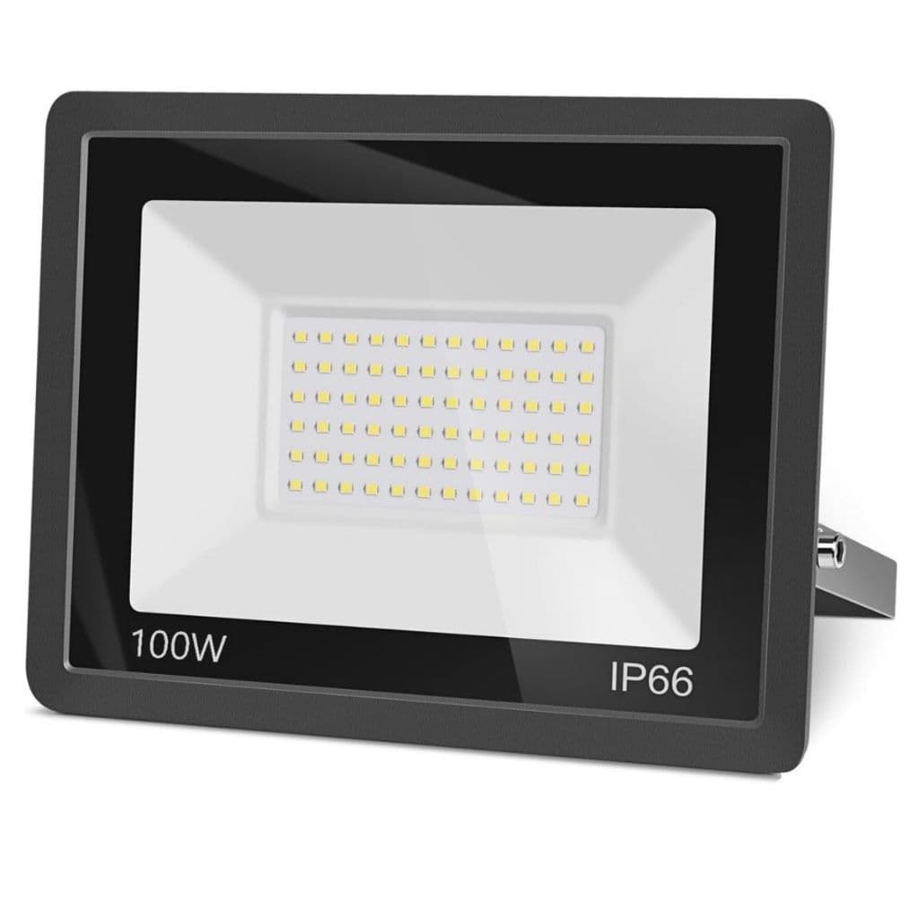 Refletor Led 100w 6500k Ip66 Projetor Holofote Bivolt Impermeável Prova D`agua Luz Branca Fria
