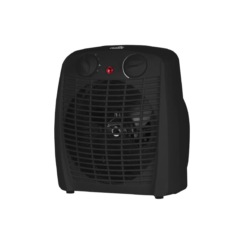 Aquecedor Elétrico AQ-100 Preto Solução Ideal p/ Qualquer Ambiente com Alça Funcionamento Silencioso